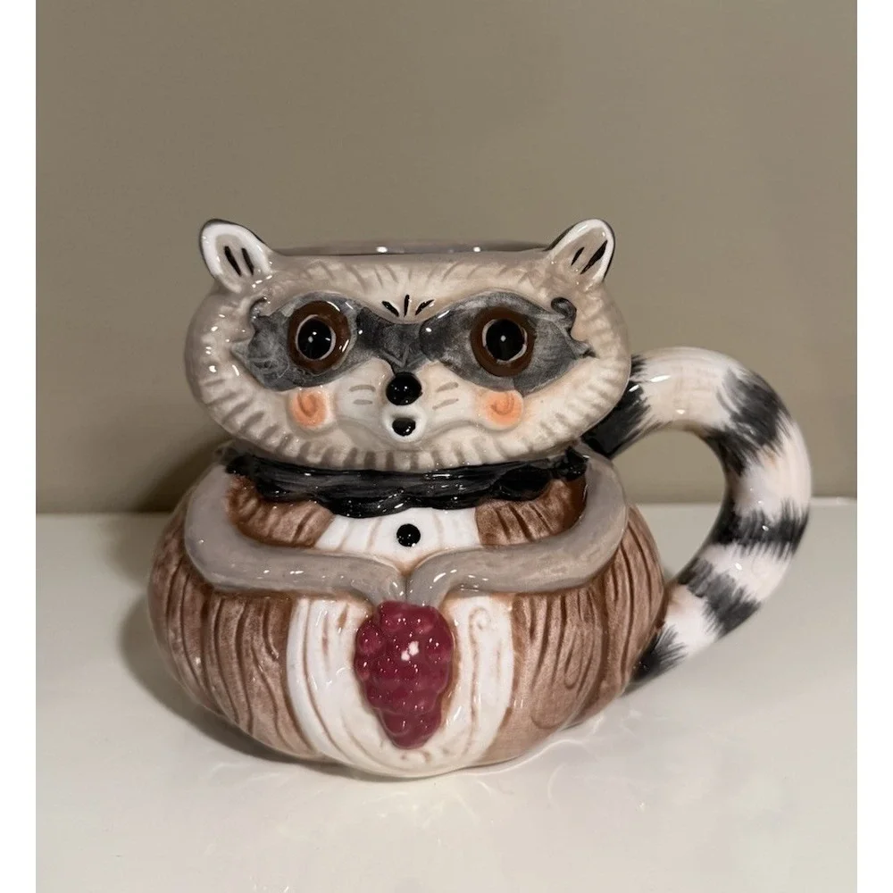 Johanna Parker Thanksgiving Raccoon Critter Jar + Mug Set New Viral TikTok